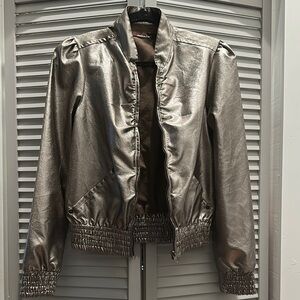 Metallic Silver Women's Jacket